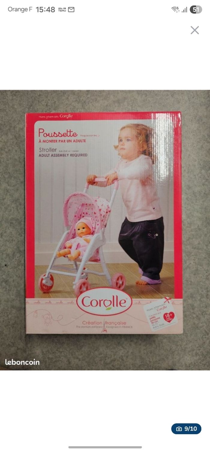 Pousette jouet bebe neuve Corolle 30€ - photo numéro 4
