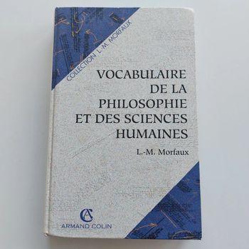 Livre - Vocabulaire de la philosophie et des sciences humaines