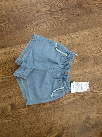 Short C&A jean dentelle blanche