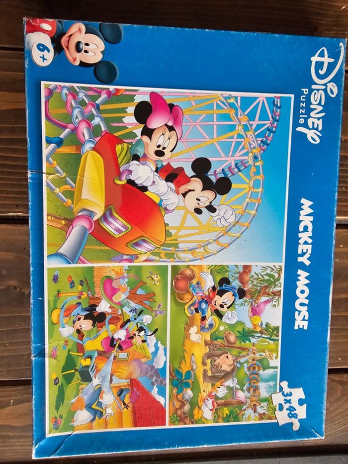 3 puzzles mickey et ses amis disney - photo numéro 2