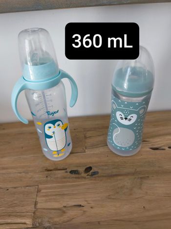 Lot biberons grande contenance tigex air control