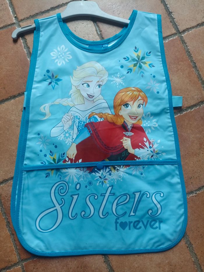 Tablier reine des neiges taille 2 3 ans pour peinture