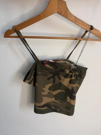 Crop top militaire