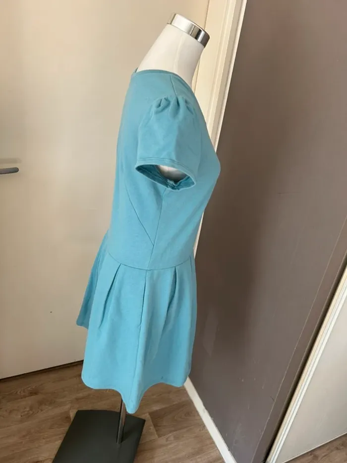 Robe sweat bleu trapèze femme, taille 1/36 - photo numéro 3