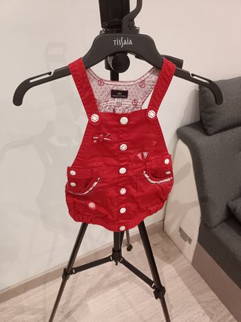 Robe 12 mois sergent major rouge bordeaux