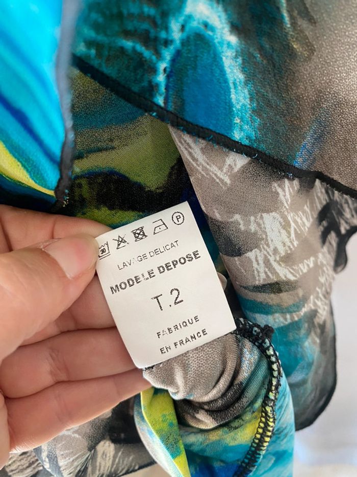 Robe asymétrique à motifs vintage Show Girls T2 - photo numéro 6