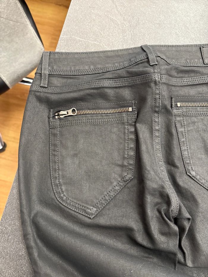 Jeans pour femme school rag pulse slim confort laqué anthracite taille 26 - photo numéro 9