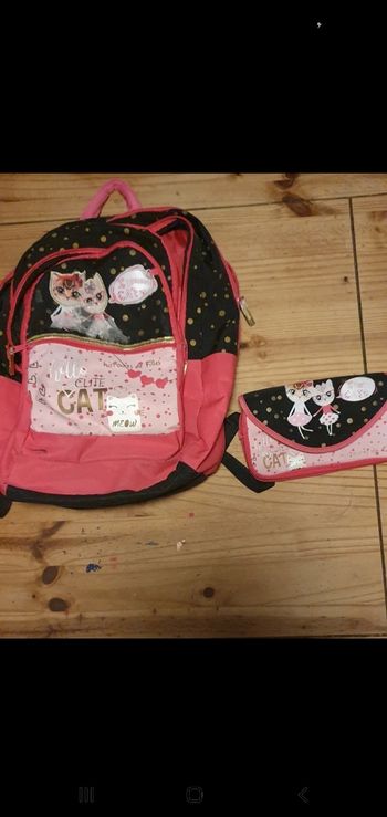 Cartable avec trousse