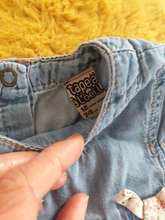 Lot avec une combi short et 2 tuniques 12 mois. - photo numéro 5