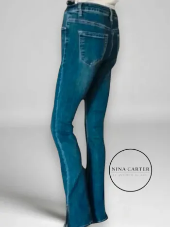 jean Nina Carter, coupe bootcut taille haute,stretch