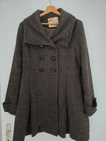 Manteau long a carreaux