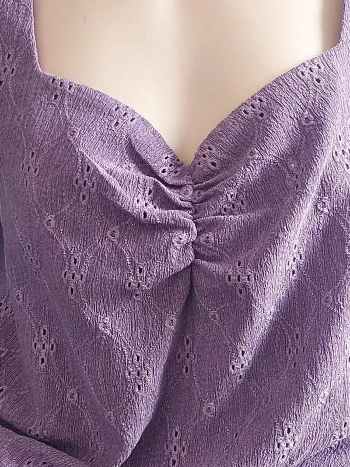 Haut violet manches longues Taille S - photo numéro 2
