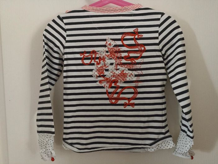 Haut marinière girly Catimini 5 ans - photo numéro 3