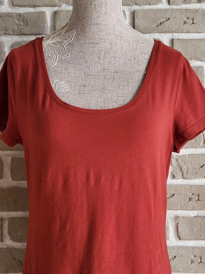 T-shirt à manches courtes rouge brique H&M - photo numéro 2