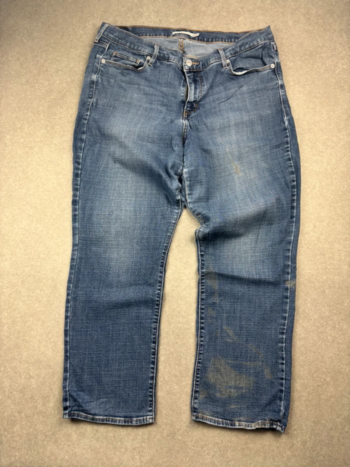 Jean pantalon coupe droite 414 levis bleu W34 - photo numéro 8