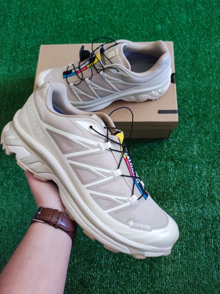 Salomon xt-6 GoreTex Oxford Tan Almond Milk Safari