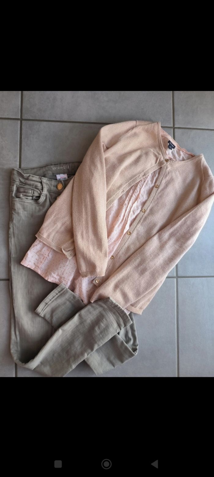 Ensemble fille pantalon 9 ans et haut 10 ans - photo numéro 2