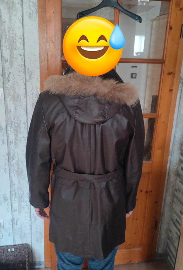 Veste en cuir véritable - photo numéro 6