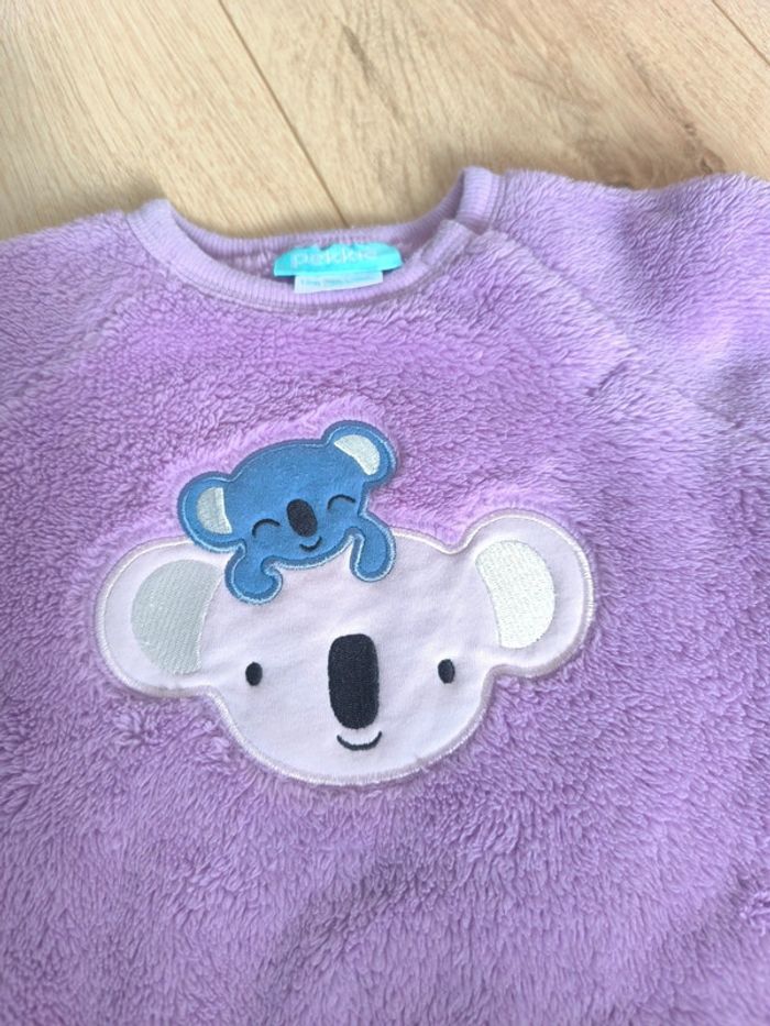 Pull chaud et doux fille koalas mauve Pekkle - 12-18 mois - photo numéro 2