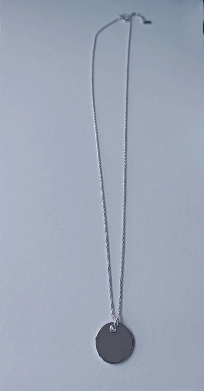 Collier en argent avec médaillon et pierre Swarovski My Jolie Candle Neuf - photo numéro 3