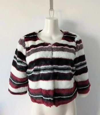 Veste courte en fausse fourrure - Cannella - taille 40 (it44)