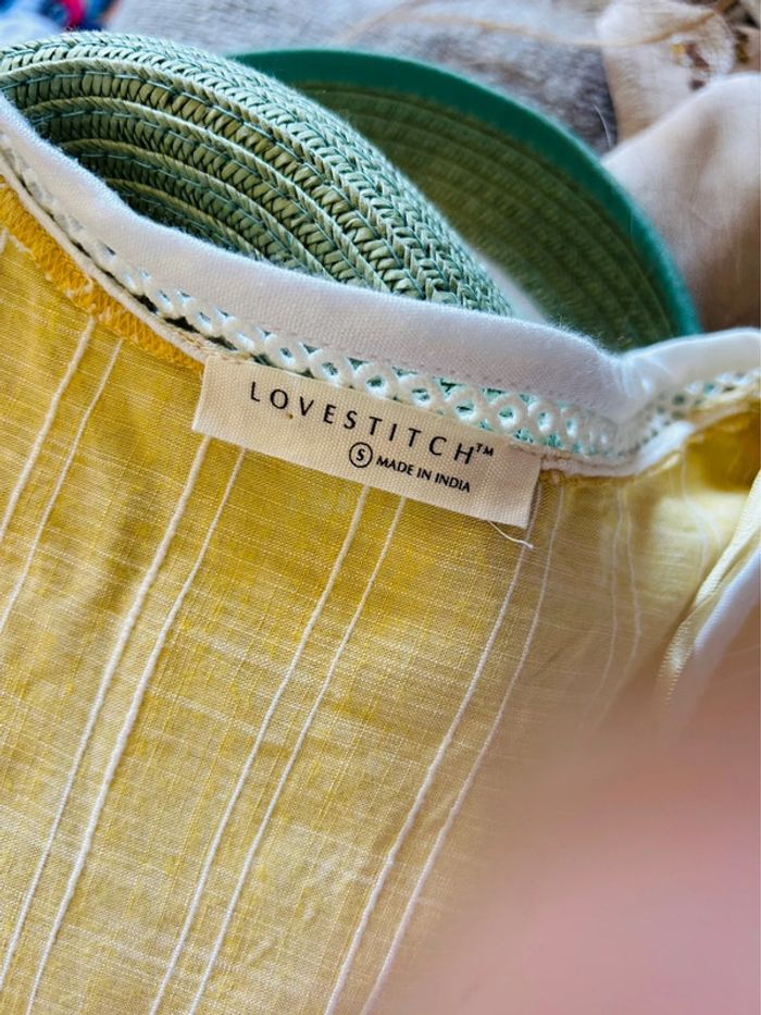💛🌿Blouse bohème chic jaune pastel Lovestitch Made in India Pastel Boho Blouse🌿💛 - photo numéro 11