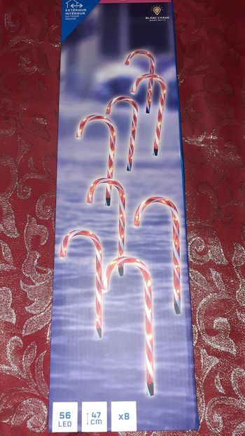 Illumination  de Noël 🎄 🤶 8 Cannes à sucre