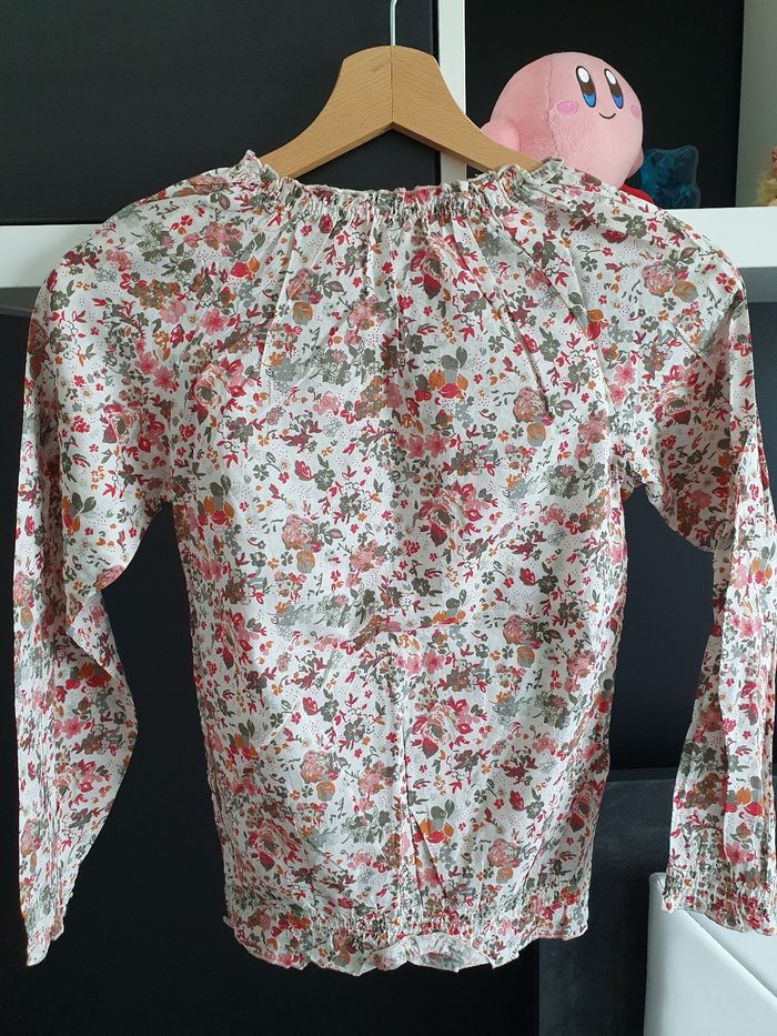 T-shirt manches longues fleuris léger été - photo numéro 3