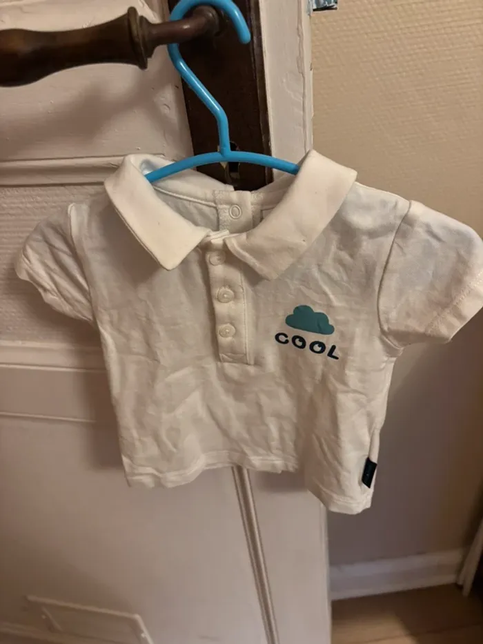 Lot tee shirt et polo manche courte 3 mois - photo numéro 7