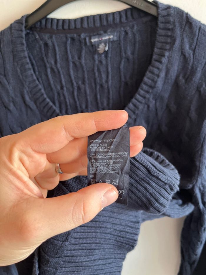 Pull Tommy Hilfiger Torsadé taille L femme - photo numéro 5