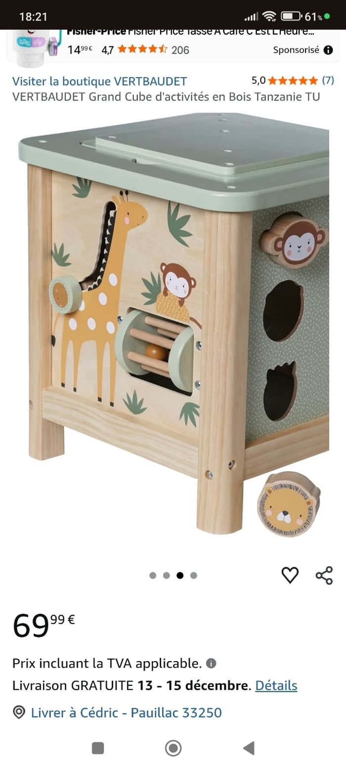 Cube d'activité Verbaudet collection Tanzanie - photo numéro 4