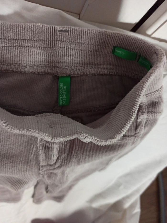 Pantalon skinny velours Benetton - photo numéro 3