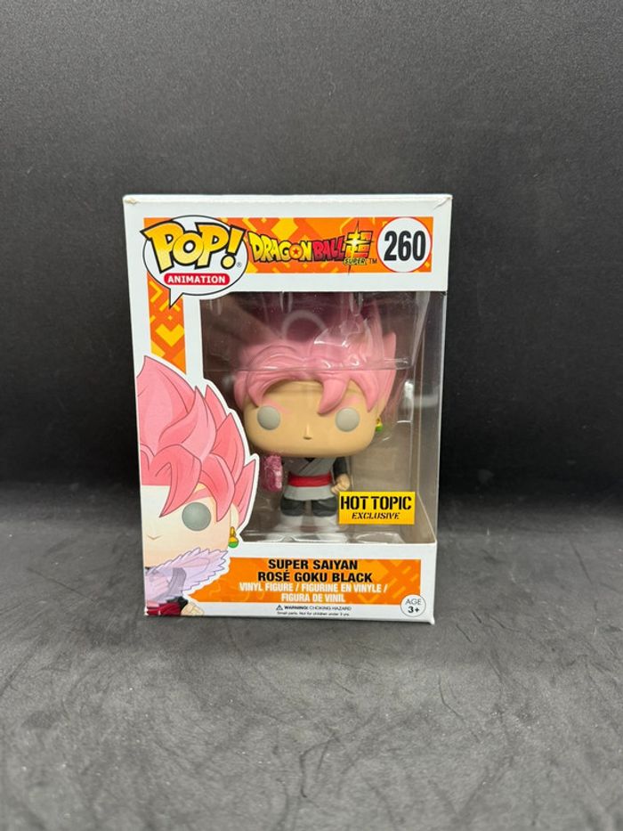 Funko pop dragon ball z goku super saiyan rosé 260 Hot Topic - photo numéro 2
