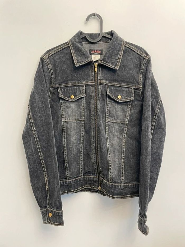 Veste en jean zip zippé rétro vintage 98% coton