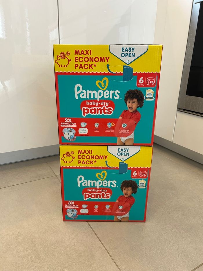 148 Couches Pampers Pants Baby Dry Taille 6 - photo numéro 4