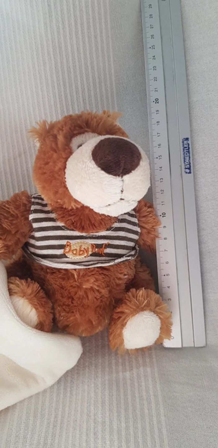 Doudou ours brun mouchoir Babynat - photo numéro 6