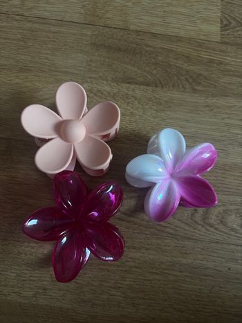 🌸 Pinces à fleurs roses 🌸