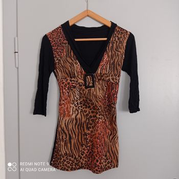 Tunique à imprimé animalier t36