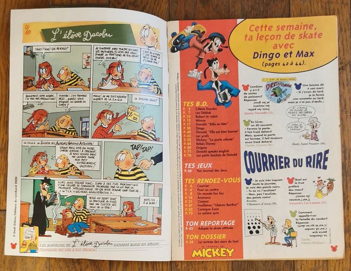 Ancien journal de mickey N°2517 skate année 2000 vintage - photo numéro 2