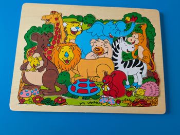 Puzzle animaux en bois