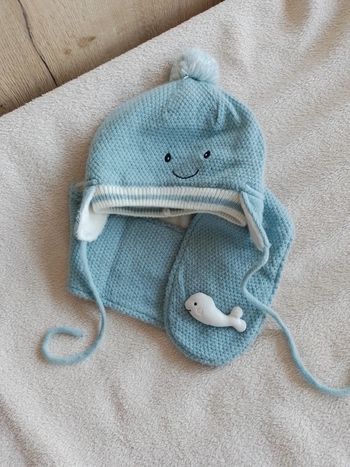 Ensemble bonnet écharpe