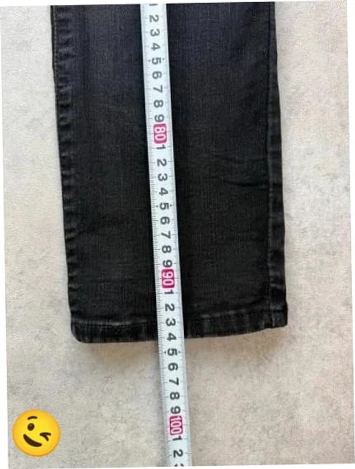 Jeans Levi's Classic Mid Rise Skinny W28 FR38 L28 coupe skinny noir Femme Women pan523b - photo numéro 4
