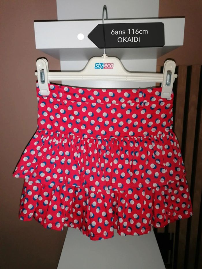 Jupe rouge 6ans 116cm Okaidi - photo numéro 2