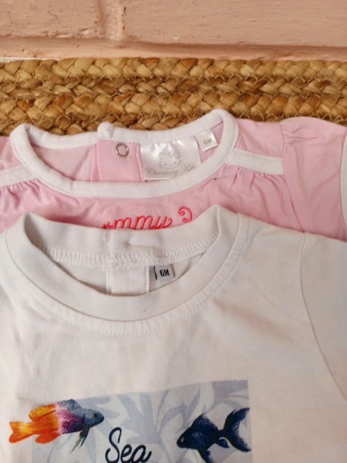 Lot de 5 t-shirt taille 6mois - photo numéro 4
