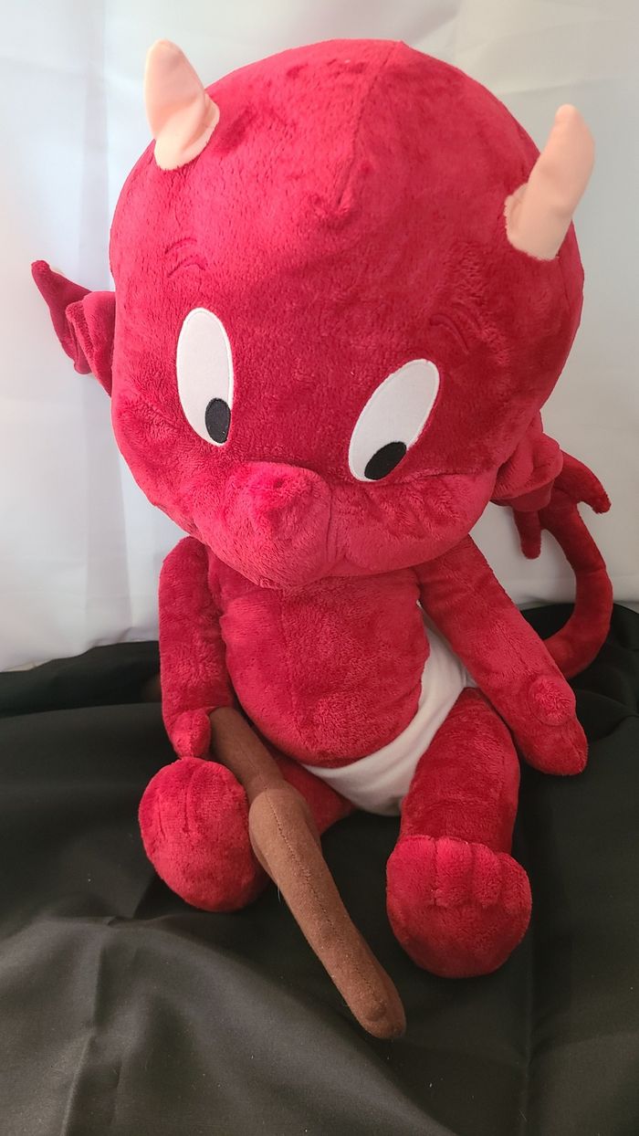 Grande Peluche Diablotin avec Fourche HOT STUFF DEMONS ET MERVEILLES 2004 - photo numéro 3