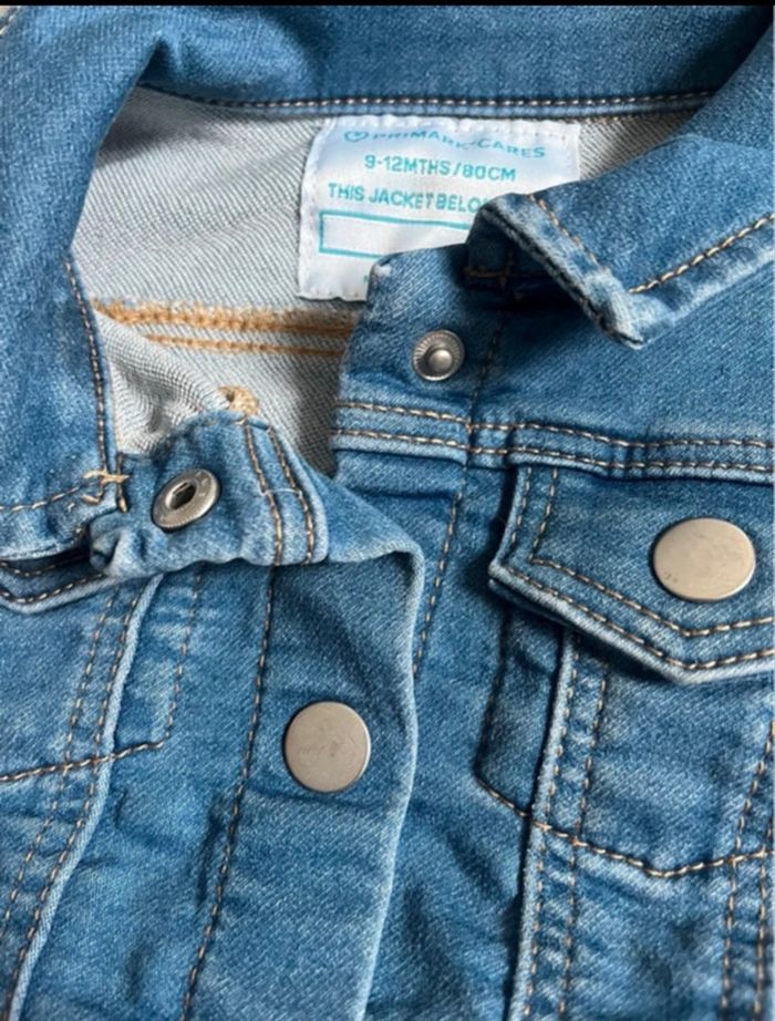 Veste en jean 9-12 mois bébé fille Primark - photo numéro 3