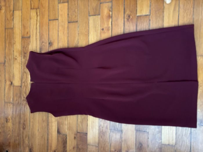 Robe droite bordeaux - photo numéro 3