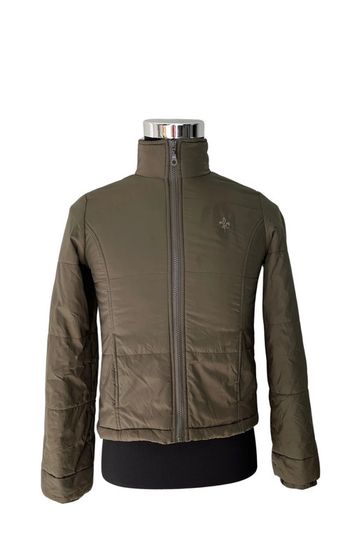 Manteau/doudoune légère verte kaki Clockhouse pour femme en taille 36