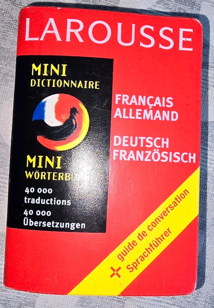 Mini dictionnaire français allemand
