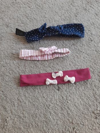 Lot de 3 bandeaux bébé fille